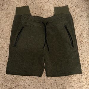 BOYS/ TEEN SMALL OLIVE GREEN JOGGERS